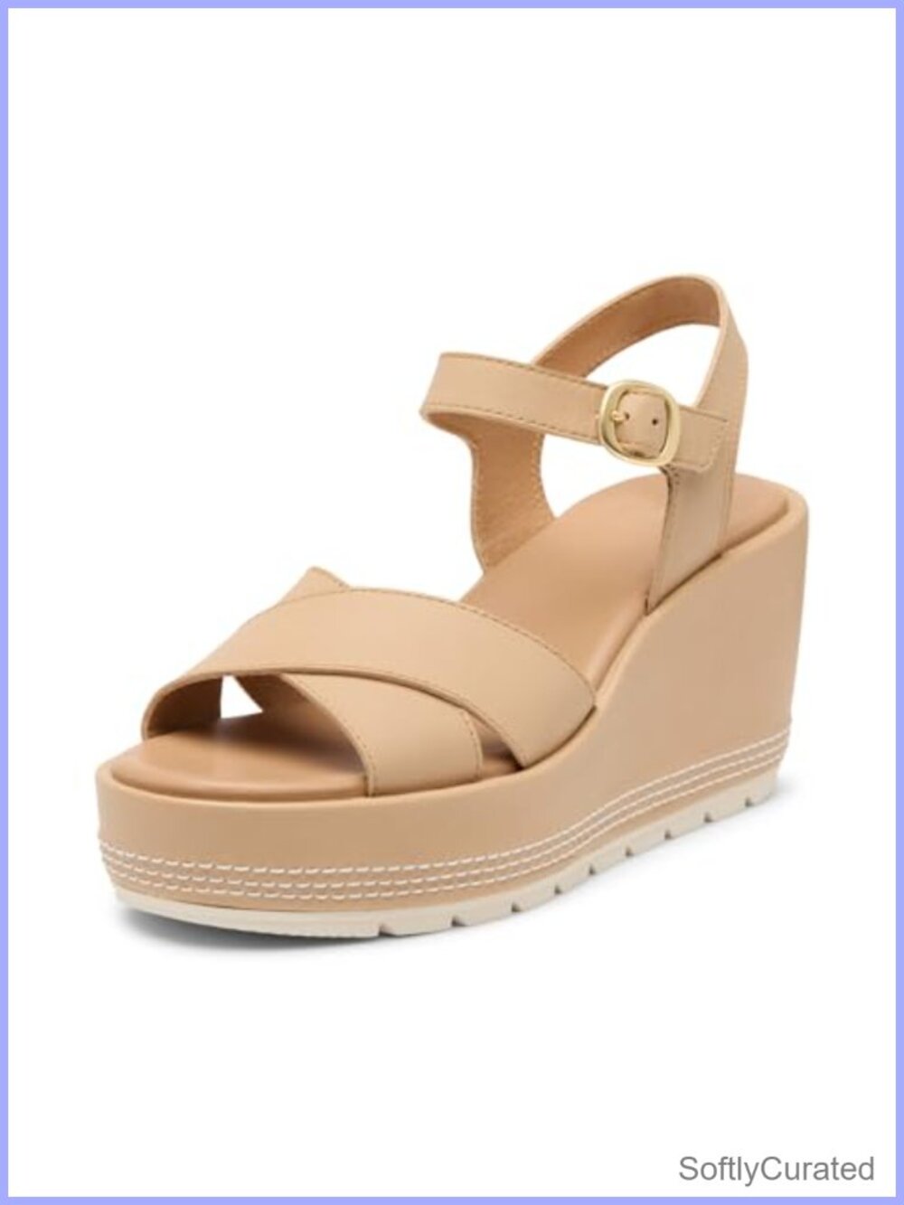 Sorel Sunpeak Wedge Ankle Strap Suede Sandal
